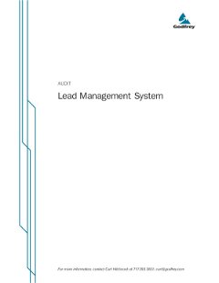 Lead Management System Audit