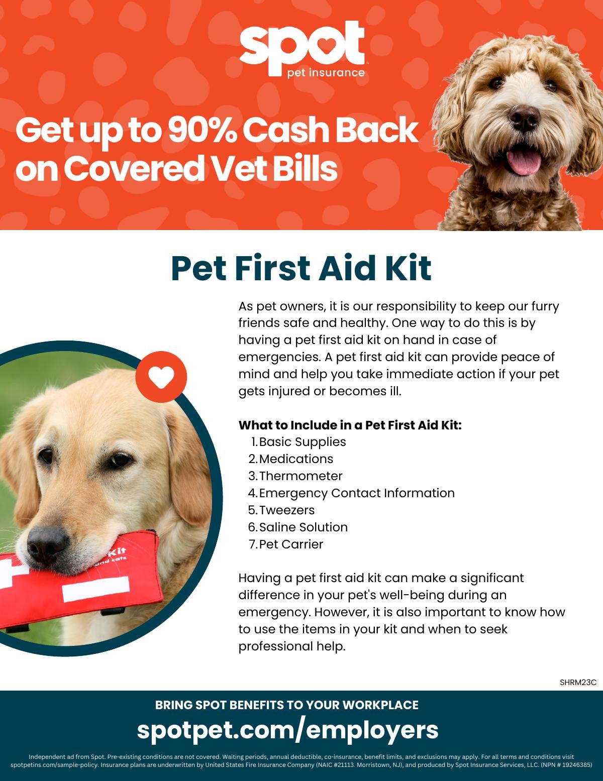 Keep Your Employees' Pets Healthy with Spot's Pet First Aid Kit