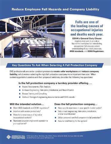 Reduce Employee Fall Hazards and Company Liability