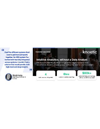 Knoetic + Earnest - Intuitive Analytics without a Data Analytics