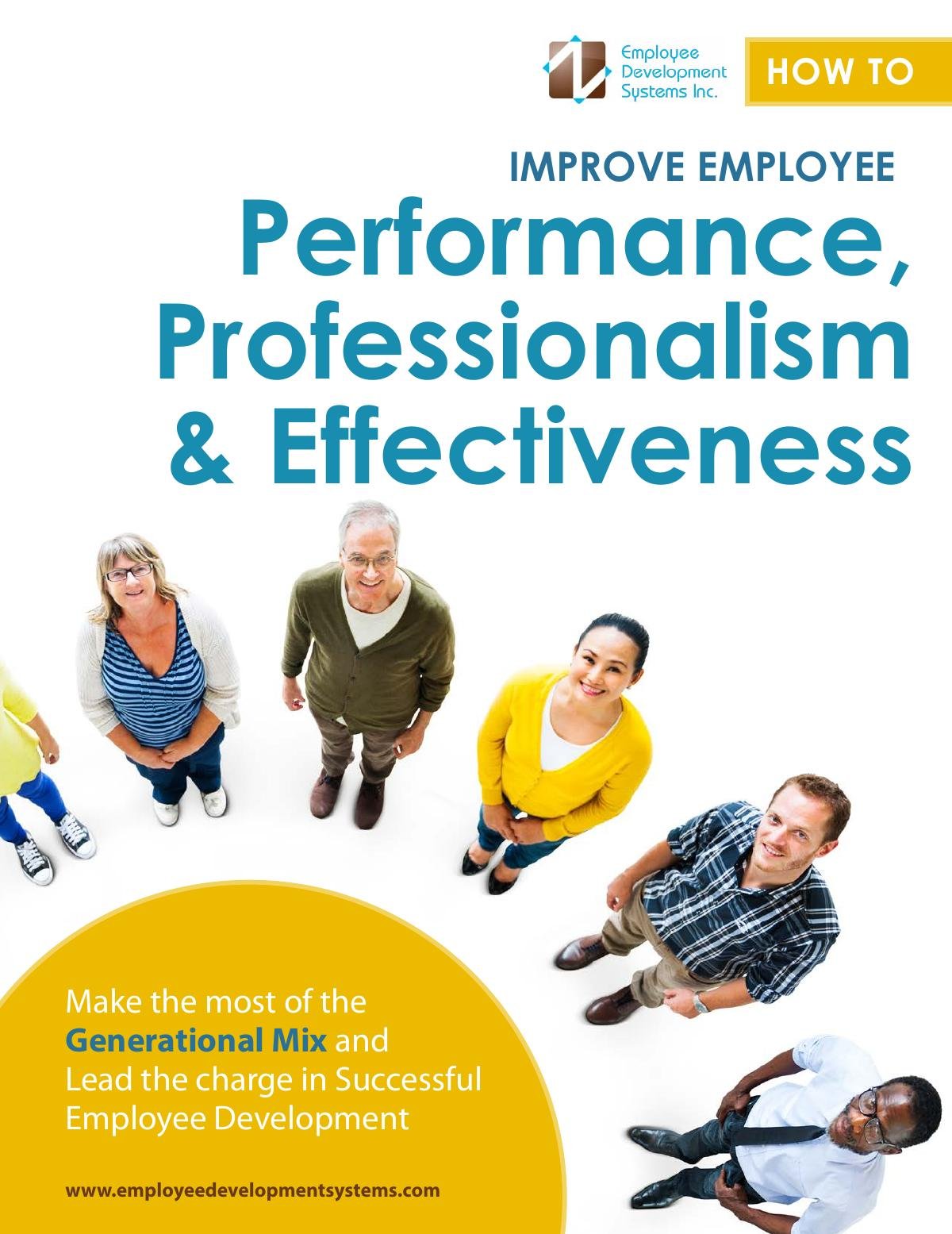 Improve Employee Performance, Professionalism & Effectiveness