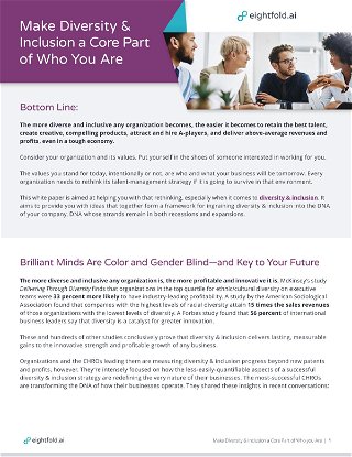 Make Diversity and Inclusion a Core Part of Who You Are
