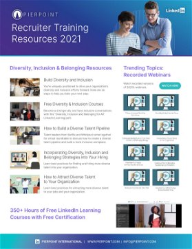 Free Recruiter Training Resources 2021