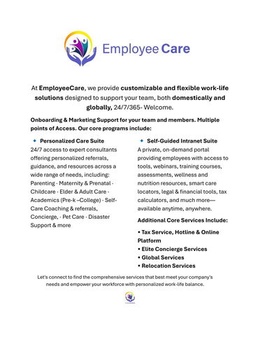 EmployeeCare Services - Work-Life balance that Empowers Your Workforce 24/7/365