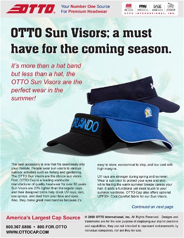 OTTO Sun Visors, A Must Have For The Coming Season