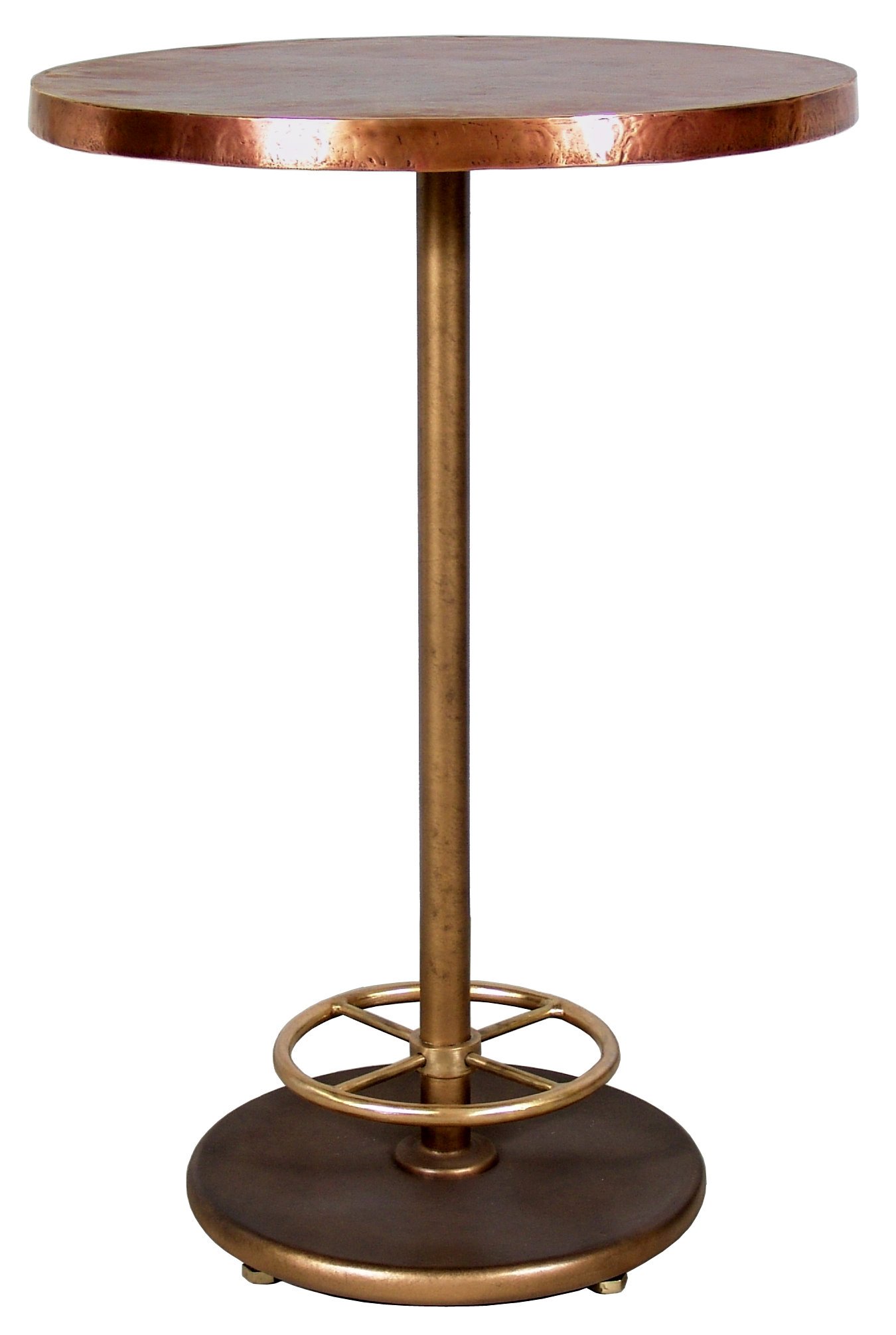 Bistro Bar Table with Copper Top (Round)