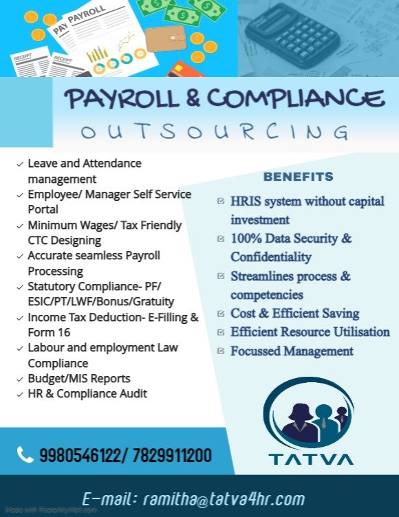 Payroll & Statutory Compliance Outsourcing Services