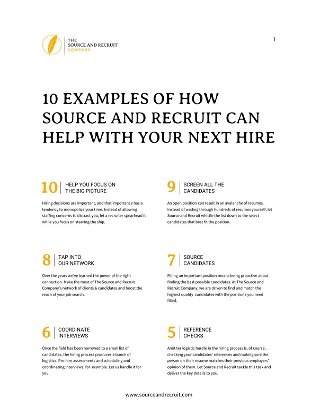 10 Examples of How We Can Help With Your Next Hire