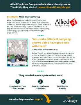 Allied Employer Group gains an onboarding system that streamlines their processes