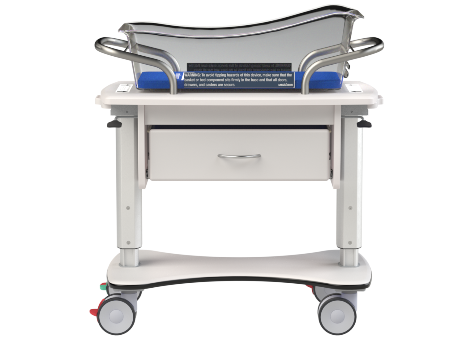 Rise II Height-Adjustable Hospital Bassinet