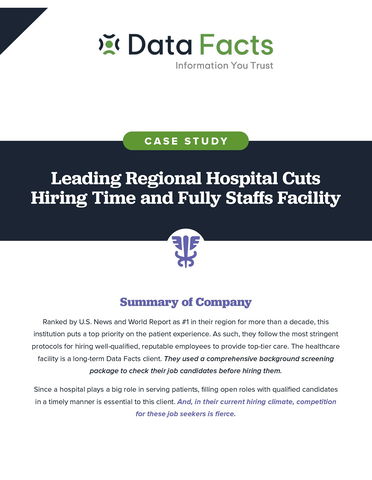 Leading Regional Hospital Cuts Hiring Time and Fully Staffs Facility