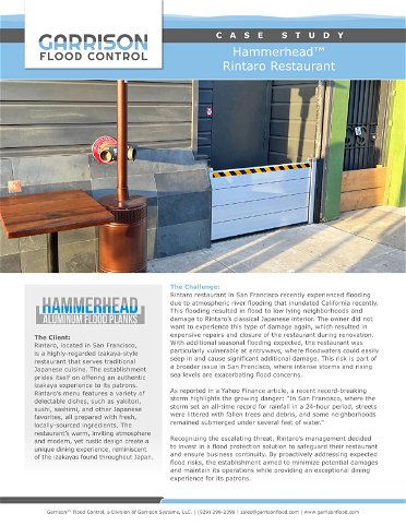 Case Study | Hammerhead™ Aluminum Flood Planks | Restaurant, San Francisco, CA