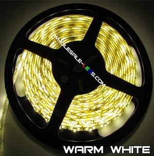 3528SMD Nova Bright Warm White Super Bright Flexible LED Light Strip 16 Ft Reel Kit