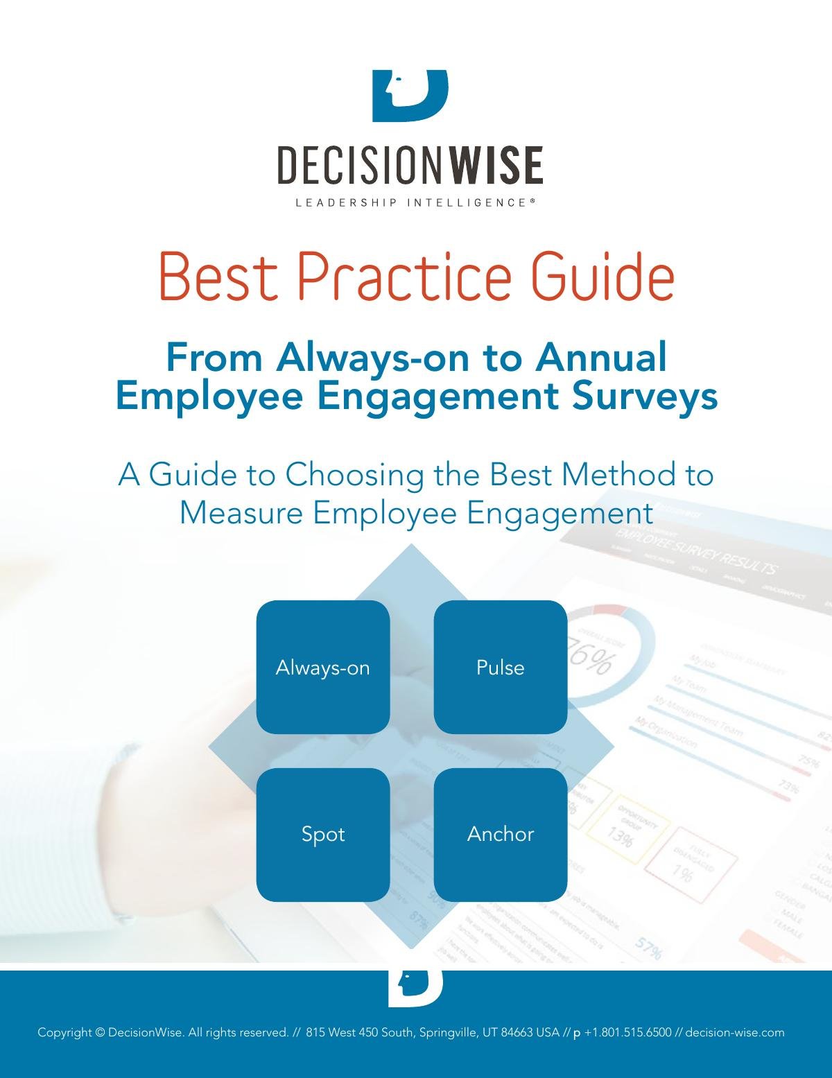 Best Practice Guide to Measuring Employee Engagement