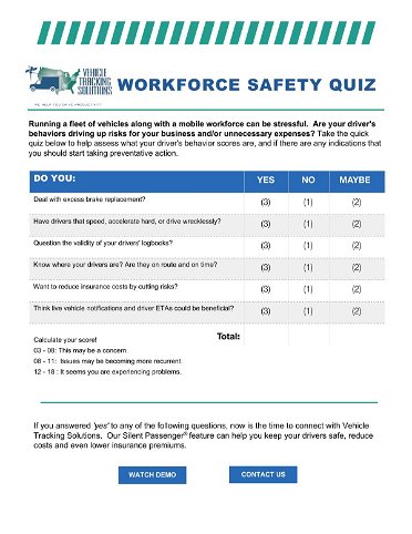 Workforce Safety Quiz: How Do Your Drivers Score?