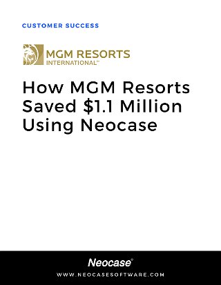 Discover How MGM Resorts Saved $1.1 Million with Neocase