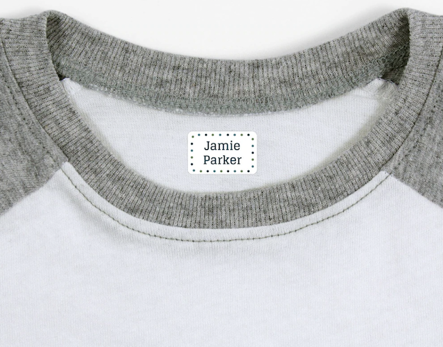 Rectangle Iron-On Senior Clothing Labels