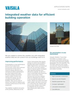 Integrated weather data for efficient building operation