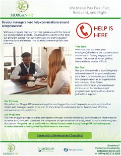 Managers often need help discussing compensation