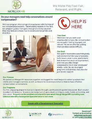 Managers often need help discussing compensation