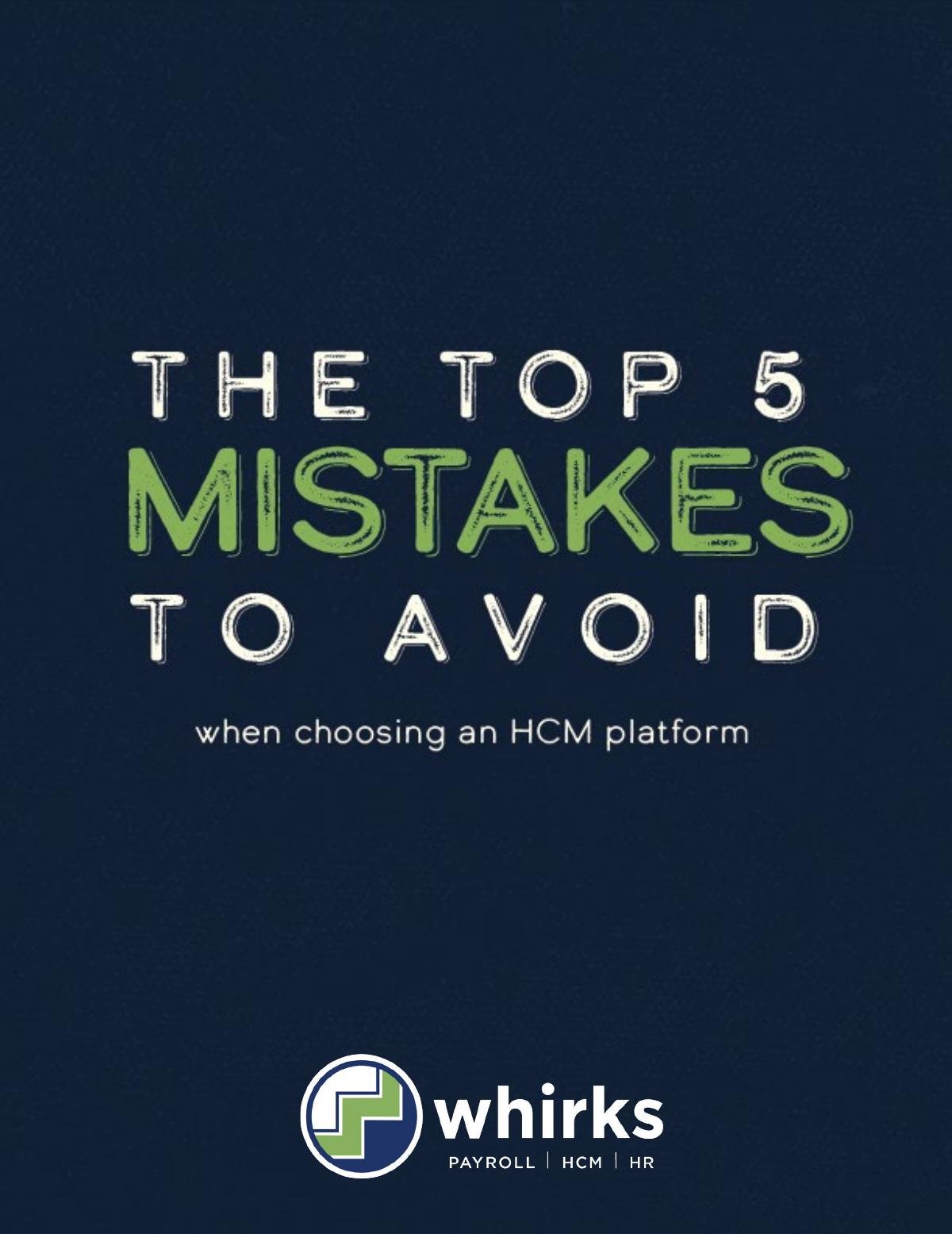 5 mistakes to avoid when choosing an HCM partner 