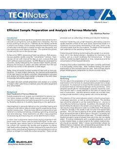 Efficient Sample Preparation and Analysis of Ferrous Materials