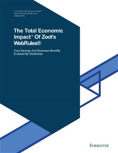 The Total Economic Impact of Zoot’s WebRules