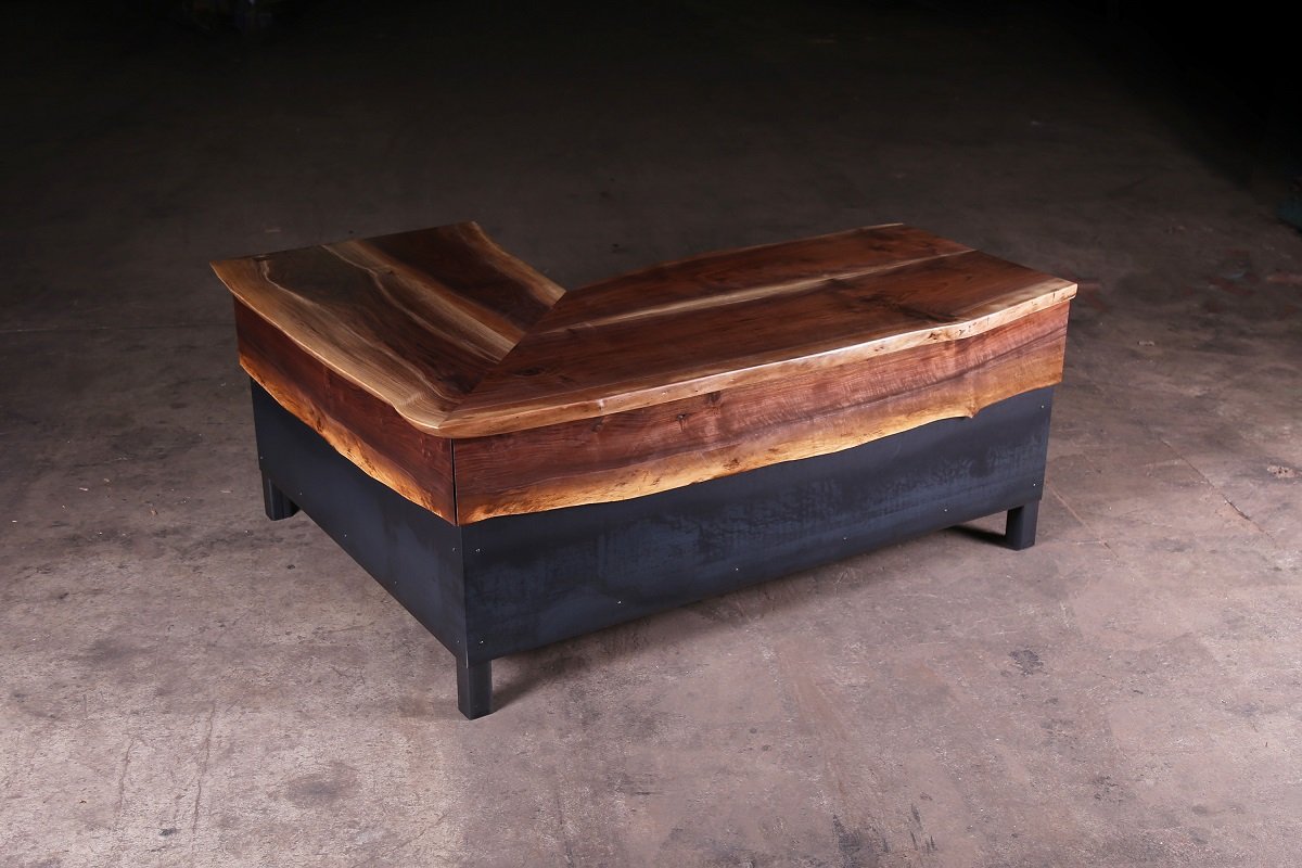 Custom Black Walnut Executive Desk