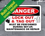 Lock Out / Tag Out Signs, Labels, Accessories