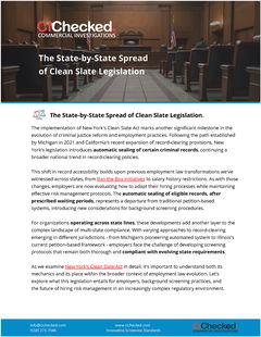 The State-by-State Spread of Clean Slate Legislation