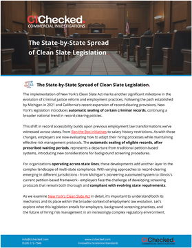 The State-by-State Spread of Clean Slate Legislation