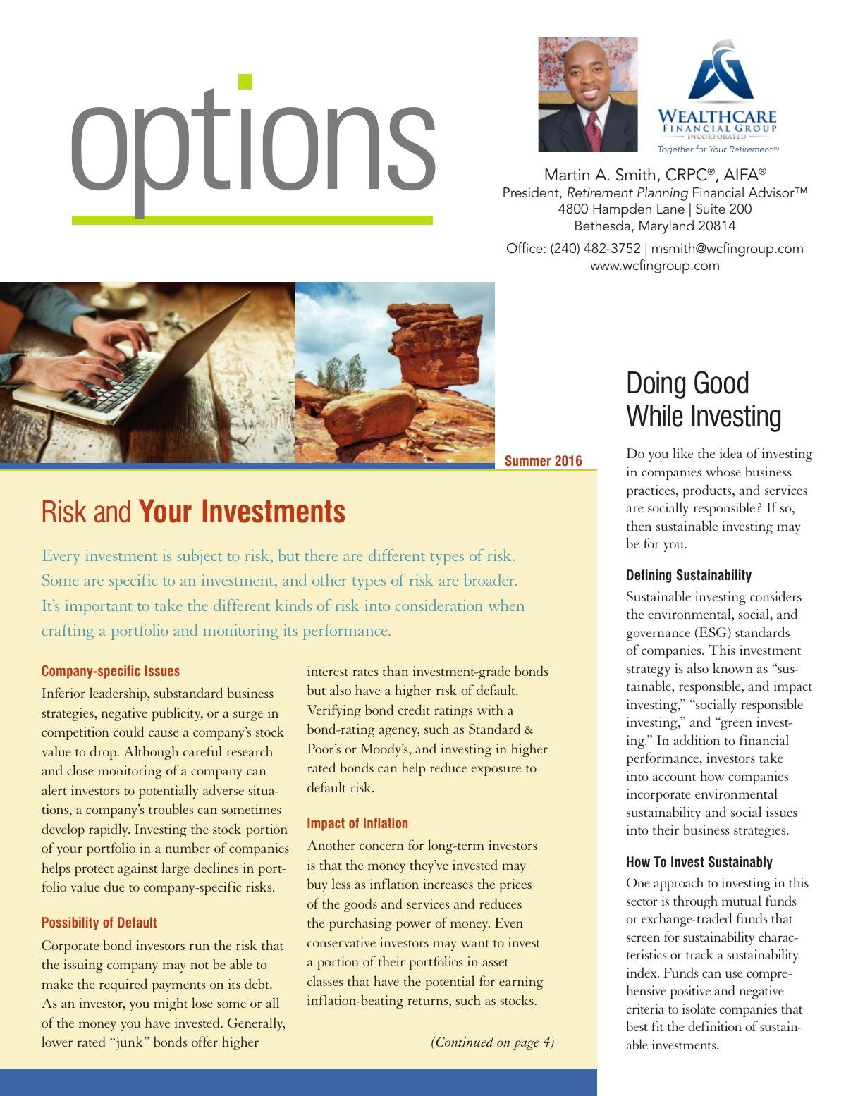 Financial Planning Options