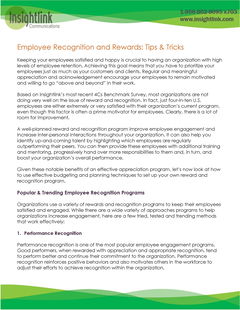 Employee Recognition and Rewards: Tips & Tricks