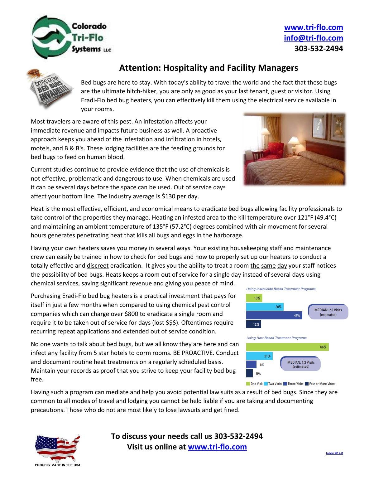 Attention: Hospitality and Facility Managers Do You Have Bed Bugs?
