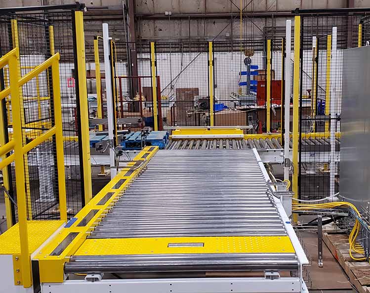 Pallet Conveyors: Chain Driven Live Roller and Drag Chain