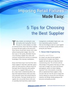 Importing Retail Fixtures Made Easy: 5 Tips for Choosing the Best Supplier