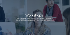 Workshops: Inclusion, Unconscious Bias, Cultural Competence, Allyship, Diverse Leadership