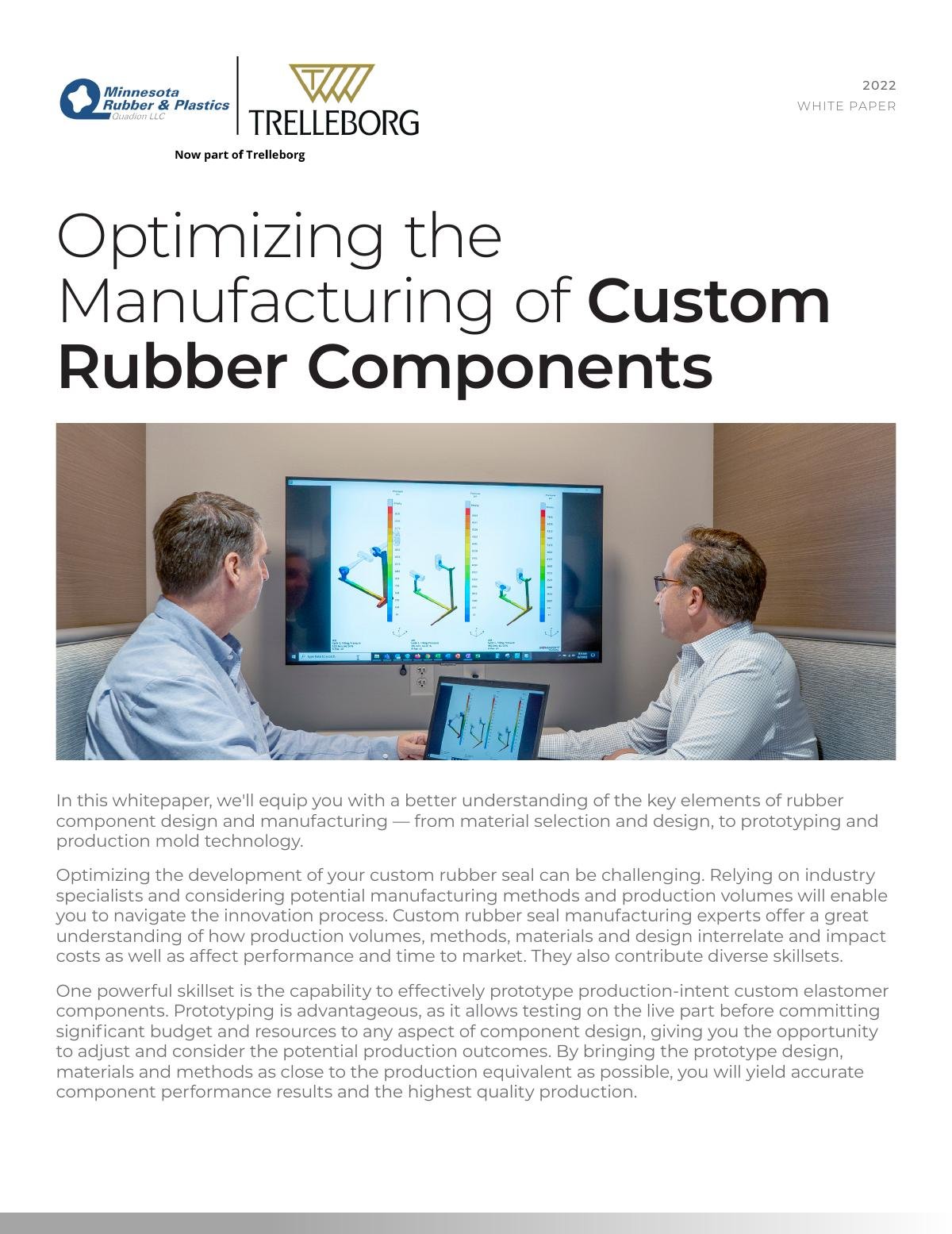 Optimizing the Manufacturing of Custom Rubber Components