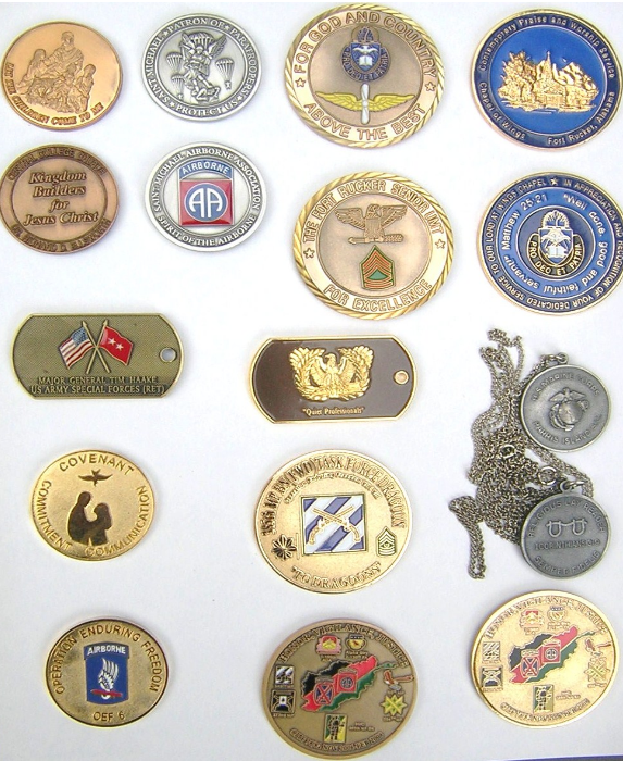 Coins, Dog Tags, and Medallions