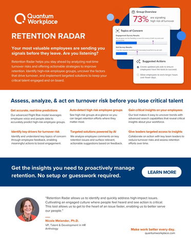 Retention Radar - Employee Retention Analytics