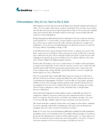 Differentiation: Why It’s So Hard to Do It Well