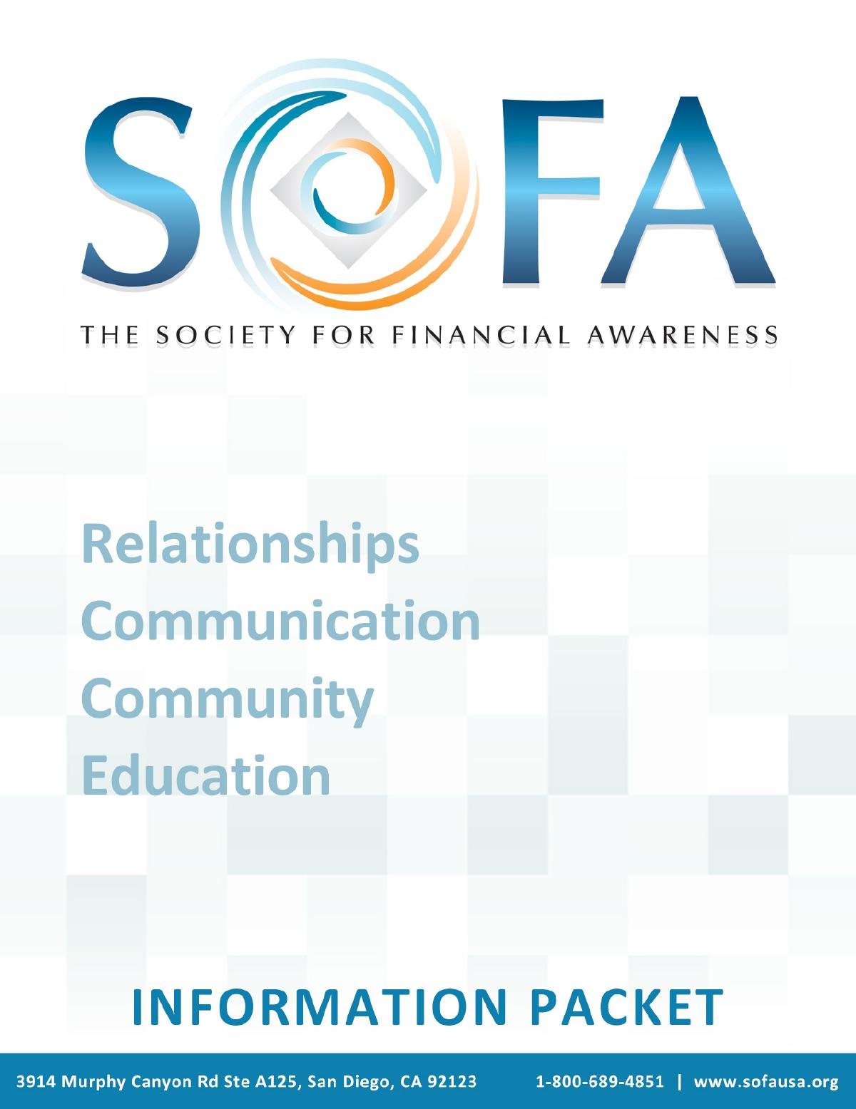 Learn More About The Society For Financial Awareness (SOFA) 