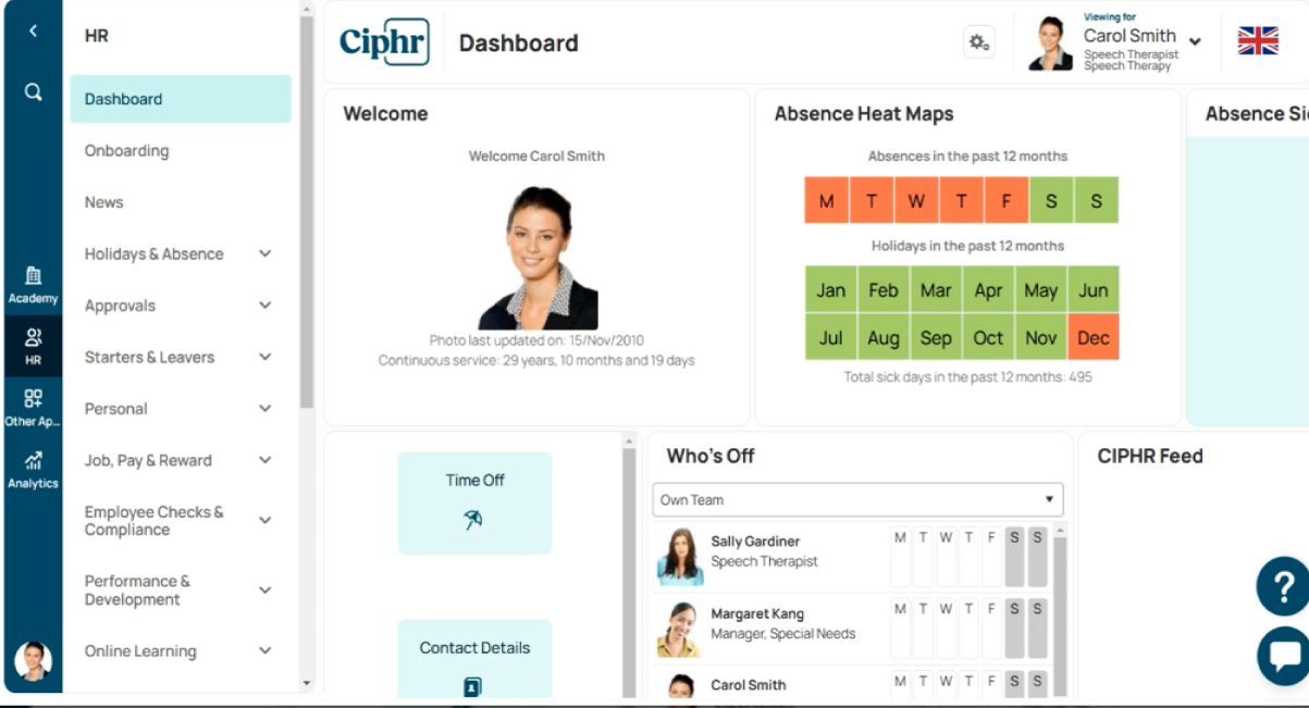 Ciphr HR software