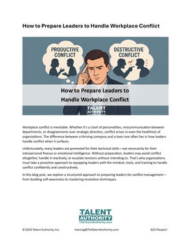 How to Prepare Leaders to Handle Workplace Conflict