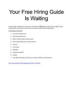 Your Free Hiring Guide Is Waiting