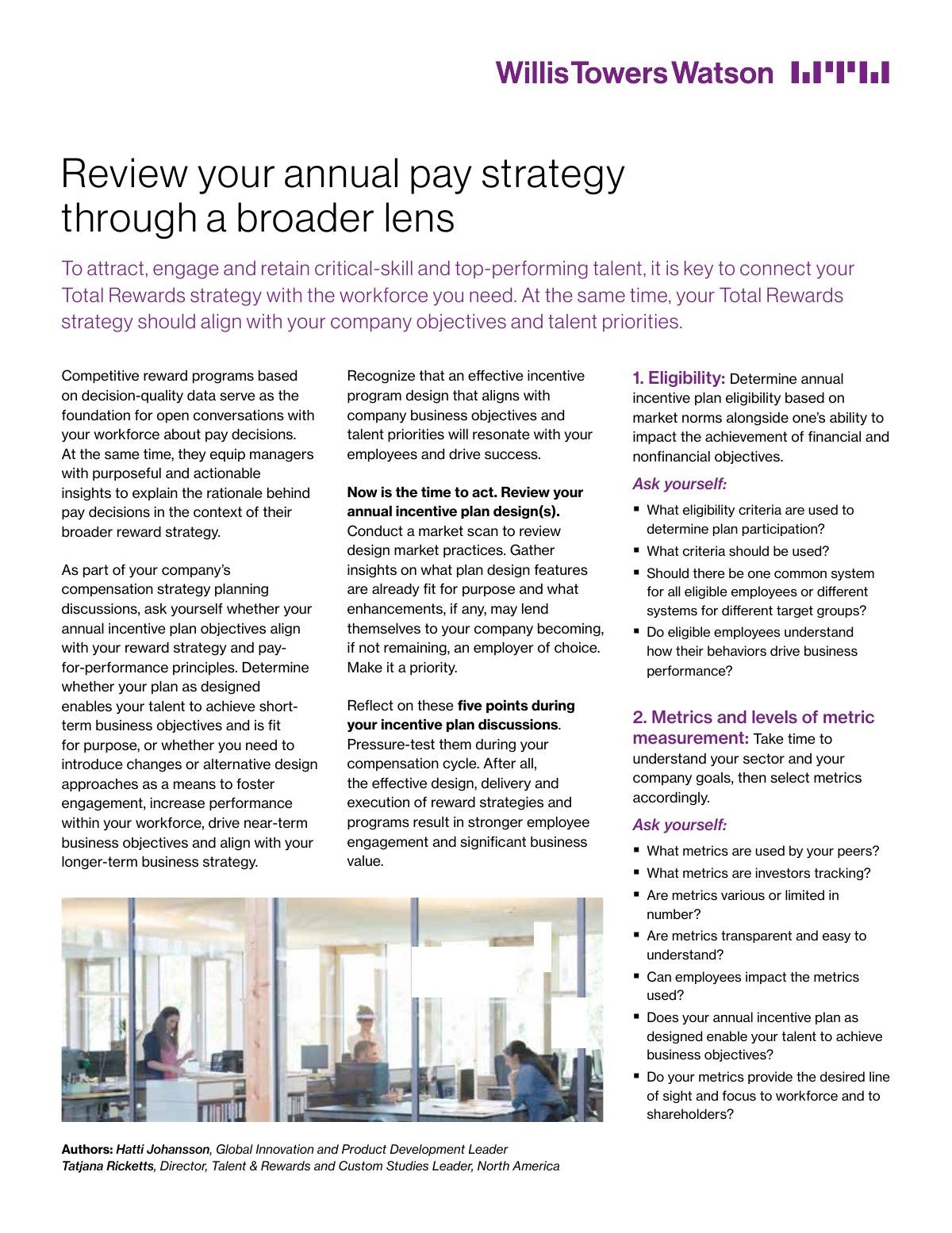 Review your Annual Pay Strategy through a Broader Lens