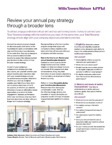 Review your Annual Pay Strategy through a Broader Lens
