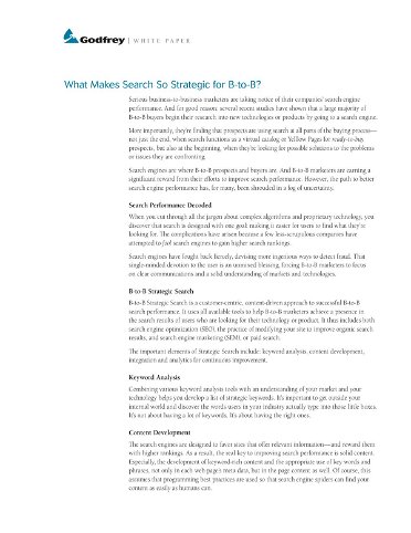 What Makes Search so strategic for B2B
