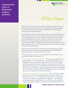 Opportunity Cost of Retaining Legacy Systems