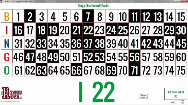 Bingo Flashboard (Basic)